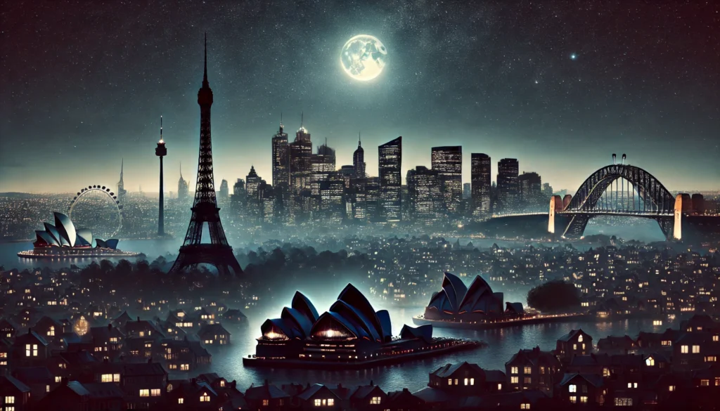 Earth Hour 2025: Global landmarks like the Sydney Opera House in darkness.
earth hour vs earth day