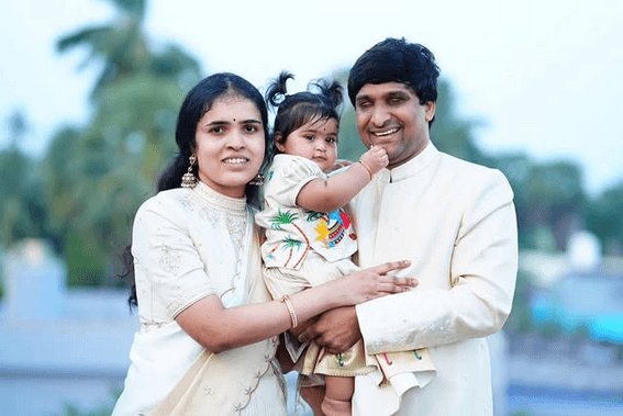 Srikanth Bolla, visually impaired CEO of Bollant Industries, holding eco-friendly packaging.